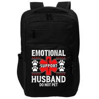 Do Not Pet Emotional Support Husband Funny Couple Retro Impact Tech Backpack