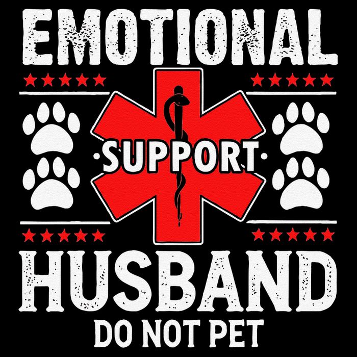 Do Not Pet Emotional Support Husband Funny Couple Retro 16 in Basic Backpack