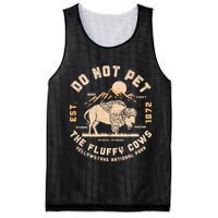 Do Not Pet The Fluffy Cows Bison Yellowstone National Park Mesh Reversible Basketball Jersey Tank