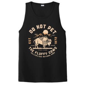 Do Not Pet The Fluffy Cows Bison Yellowstone National Park PosiCharge Competitor Tank