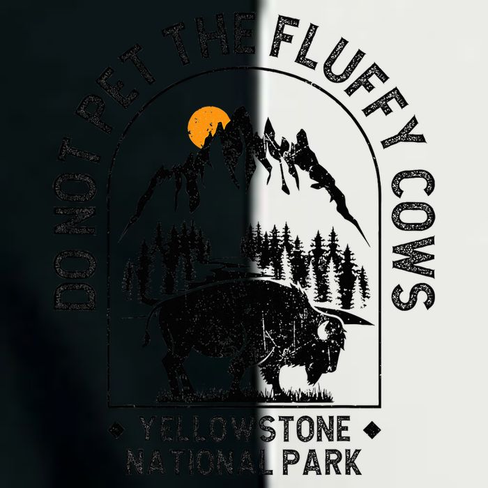 Do Not Pet The Fluffy Cows Yellowstone National Park Infant Baby Jersey Bodysuit