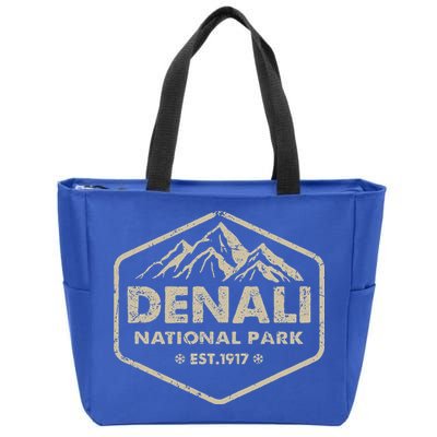Denali National Park Alaska Mountains Nature Zip Tote Bag