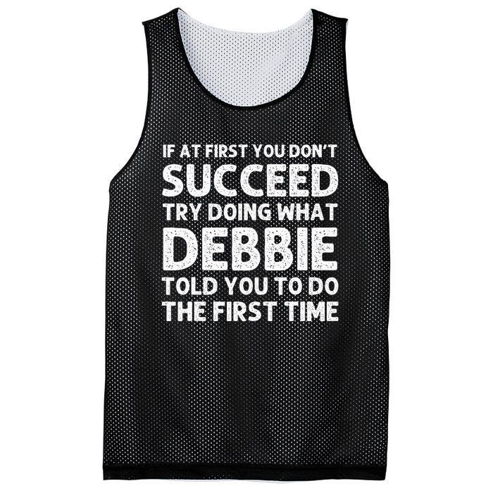 Debbie Name Personalized Birthday Funny Christmas Joke Mesh Reversible Basketball Jersey Tank