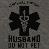 Do Not Pet Emotional Support Husband Cotton Canvas Backpack