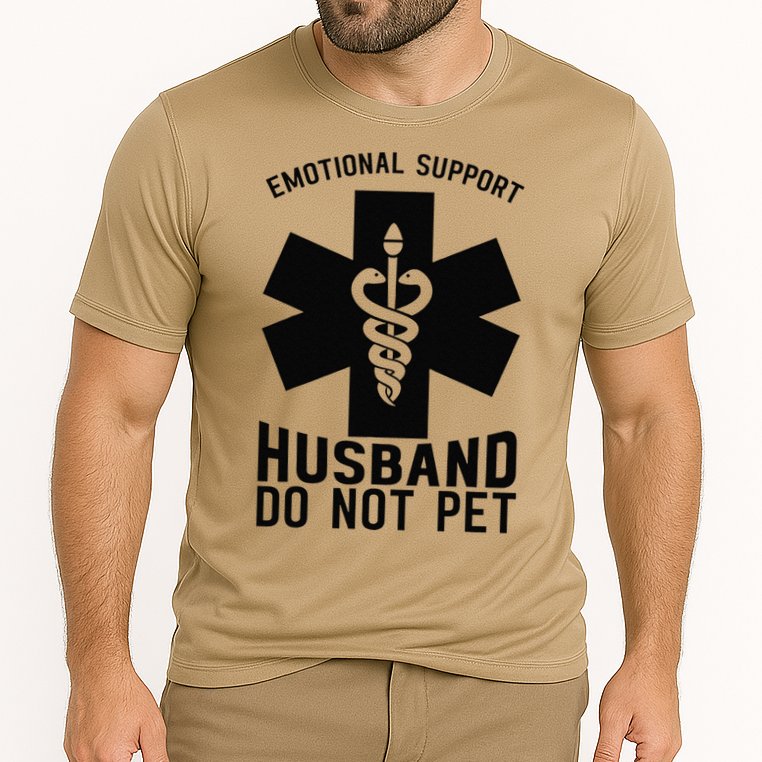 Do Not Pet Emotional Support Husband Performance Shirt