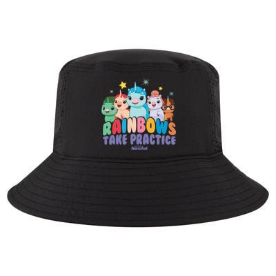 DreamWorks Not Quite Narwhal Rainbows Take Practice Cool Comfort Performance Bucket Hat