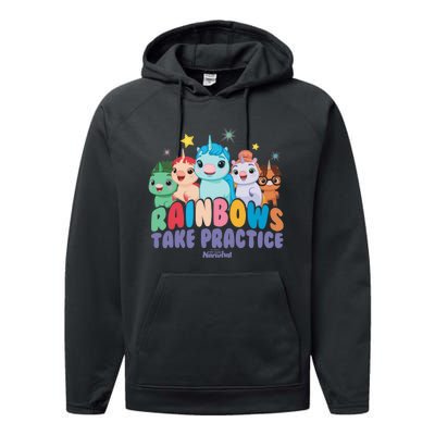 DreamWorks Not Quite Narwhal Rainbows Take Practice Performance Fleece Hoodie