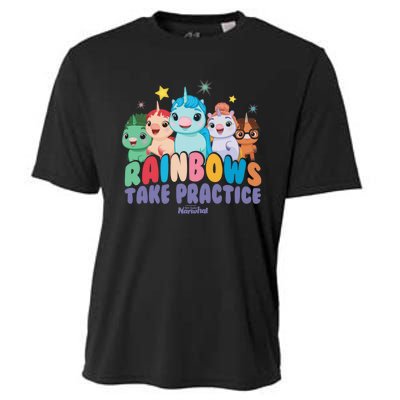 DreamWorks Not Quite Narwhal Rainbows Take Practice Cooling Performance Crew T-Shirt