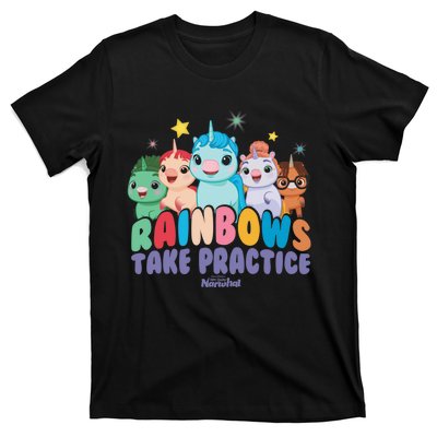 DreamWorks Not Quite Narwhal Rainbows Take Practice T-Shirt