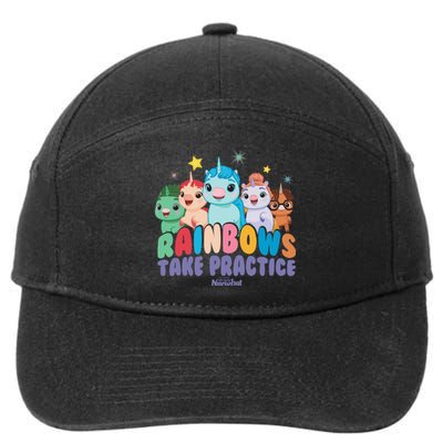 DreamWorks Not Quite Narwhal Rainbows Take Practice 7-Panel Snapback Hat