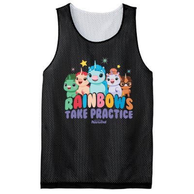 DreamWorks Not Quite Narwhal Rainbows Take Practice Mesh Reversible Basketball Jersey Tank