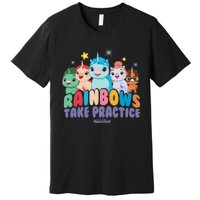 DreamWorks Not Quite Narwhal Rainbows Take Practice Premium T-Shirt