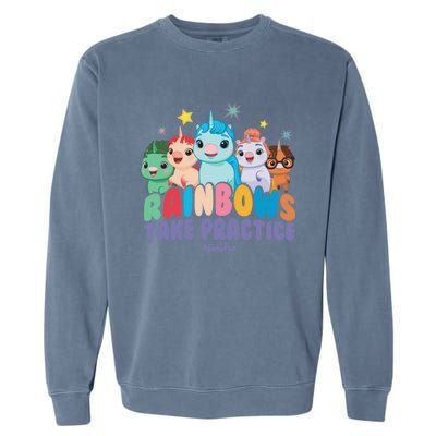 DreamWorks Not Quite Narwhal Rainbows Take Practice Garment-Dyed Sweatshirt