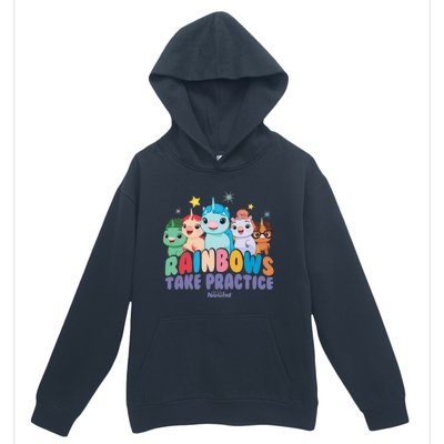 DreamWorks Not Quite Narwhal Rainbows Take Practice Urban Pullover Hoodie