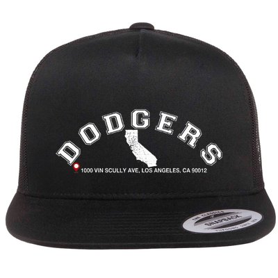 Dodgers Name Retro First Name Dodgers Flat Bill Trucker Hat