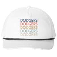 Dodgers Name Retro Vintage Apparel Gift Dodgers Lover Snapback Five-Panel Rope Hat