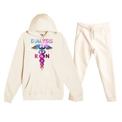 Dialysis Nephrology Registered Nurse Hospital Cute RN Nurses Premium Hooded Sweatsuit Set