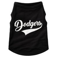 Dodgers Name Retro Vintage Doggie Tank