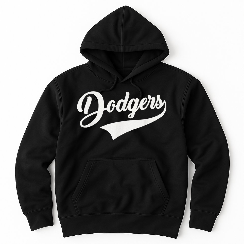 Dodgers Name Retro Vintage Hoodie
