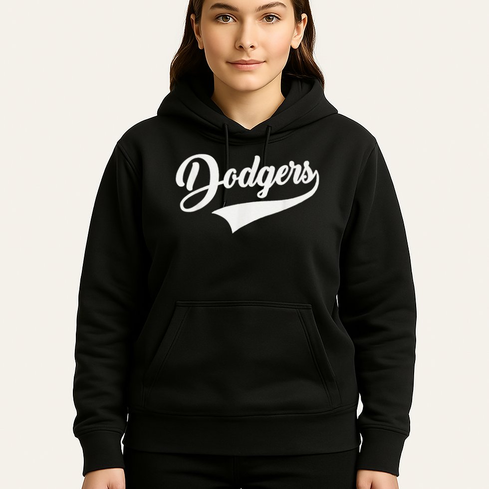 Dodgers Name Retro Vintage Hoodie