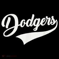 Dodgers Name Retro Vintage Button