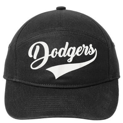 Dodgers Name Retro Vintage 7-Panel Snapback Hat
