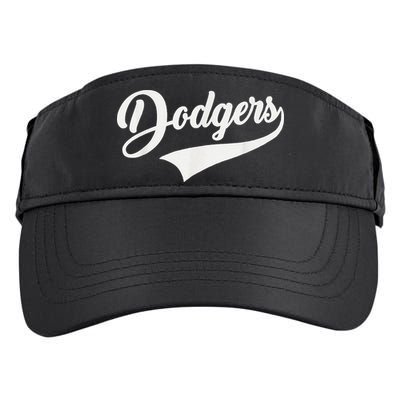 Dodgers Name Retro Vintage Adult Drive Performance Visor