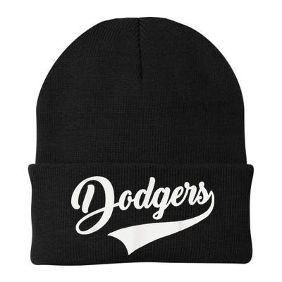 Dodgers Name Retro Vintage Beanie