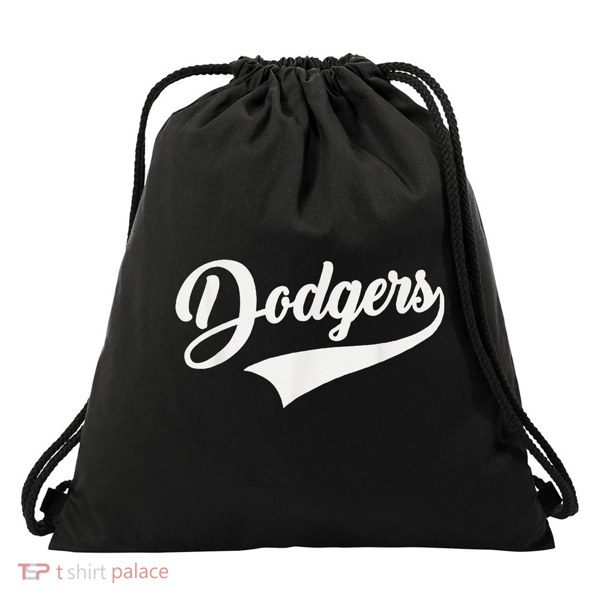 Dodgers Name Retro Vintage Drawstring Bag