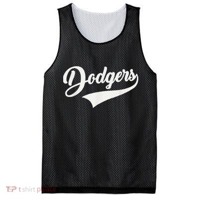 Dodgers Name Retro Vintage Mesh Reversible Basketball Jersey Tank