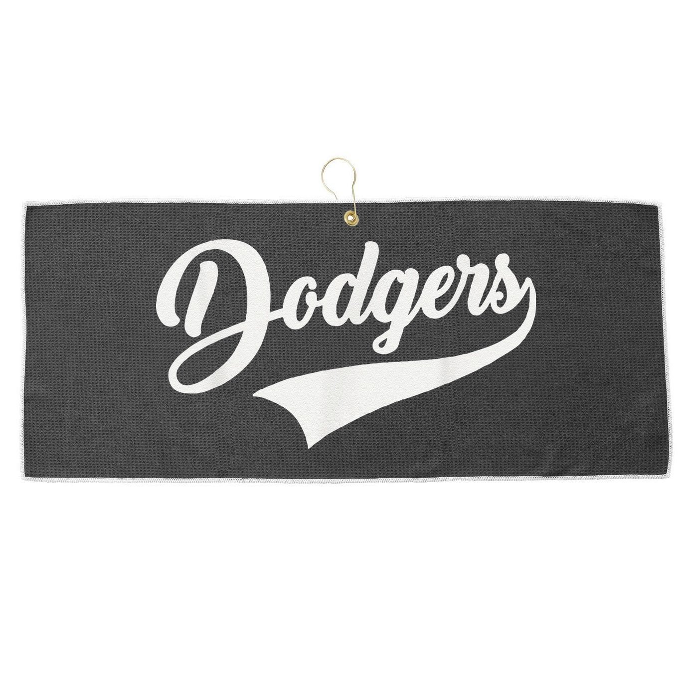 Dodgers Name Retro Vintage Large Microfiber Waffle Golf Towel