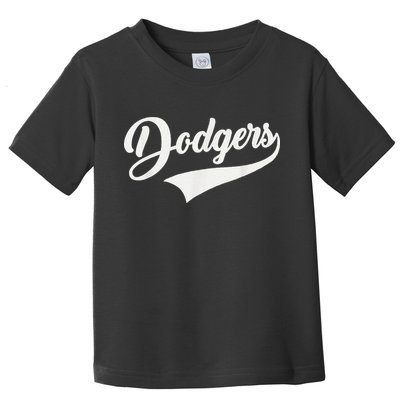 Dodgers Name Retro Vintage Toddler T-Shirt