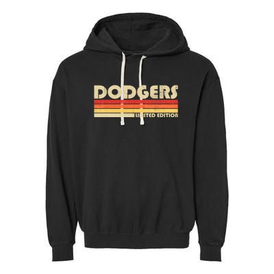 Dodgers Name Retro Vintage Apparel Garment-Dyed Fleece Hoodie