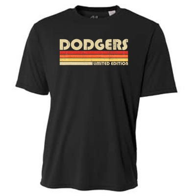 Dodgers Name Retro Vintage Apparel Cooling Performance Crew T-Shirt