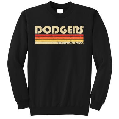 Dodgers Name Retro Vintage Apparel Sweatshirt