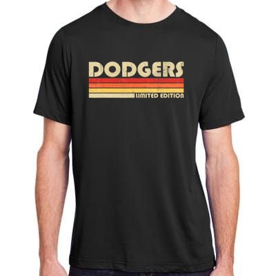 Dodgers Name Retro Vintage Apparel Adult ChromaSoft Performance T-Shirt