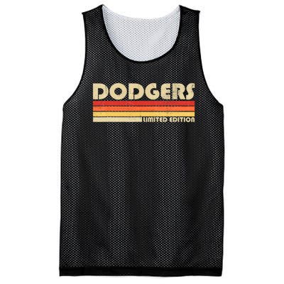 Dodgers Name Retro Vintage Apparel Mesh Reversible Basketball Jersey Tank