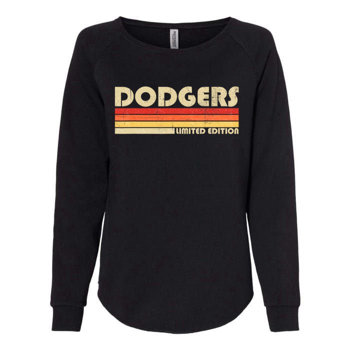 Dodgers Name Retro Vintage Apparel Womens California Wash Sweatshirt