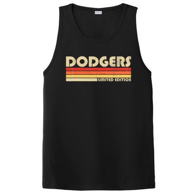 Dodgers Name Retro Vintage Apparel PosiCharge Competitor Tank