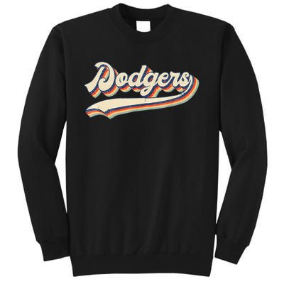 Dodgers Name Retro Vintage Gift Tall Sweatshirt