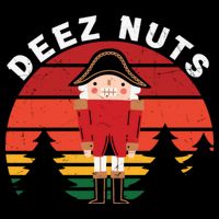Deez Nut Retro Drawstring Bag