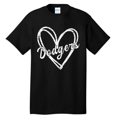 Dodgers Name Retro Vintage Apparel Gift Dodgers Lover Tall T-Shirt