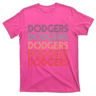 Dodgers Name Retro Vintage Apparel Gift Dodgers Lover T-Shirt