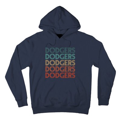 Dodgers Name Retro Vintage Apparel Gift Dodgers Lover Hoodie