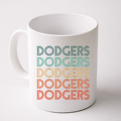 Dodgers Name Retro Vintage Apparel Gift Dodgers Lover Coffee Mug