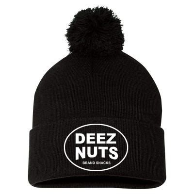 Deez Nuts Roasted Peanuts Pom Pom 12in Knit Beanie