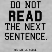 Do Not Read The Next Sentence Funny Ladies PosiCharge Tri-Blend Wicking Tank