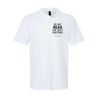Do Not Read The Next Sentence Funny Polo
