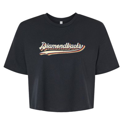 Diamondbacks Name Retro Vintage Gift For Men Women Bella+Canvas Jersey Crop Tee