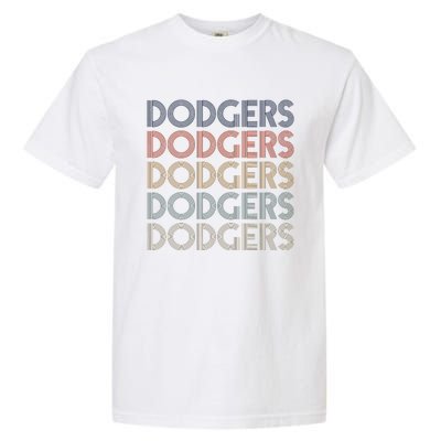 Dodgers Name Retro Vintage Apparel Gift Dodgers Lover Garment-Dyed Heavyweight T-Shirt